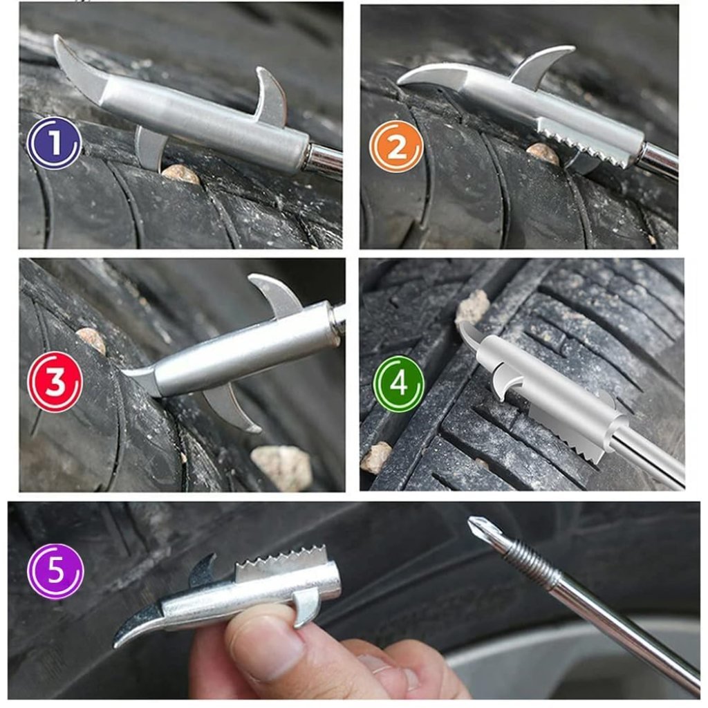 2 in 1 Tyre Tire Stones Remover Screwdriver