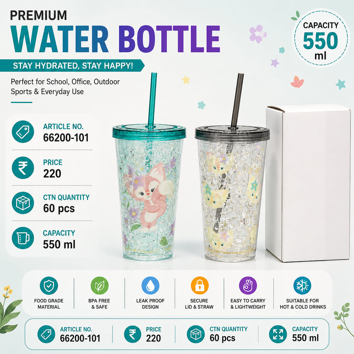 66200-101 (60)-PLASTIC SIPPER