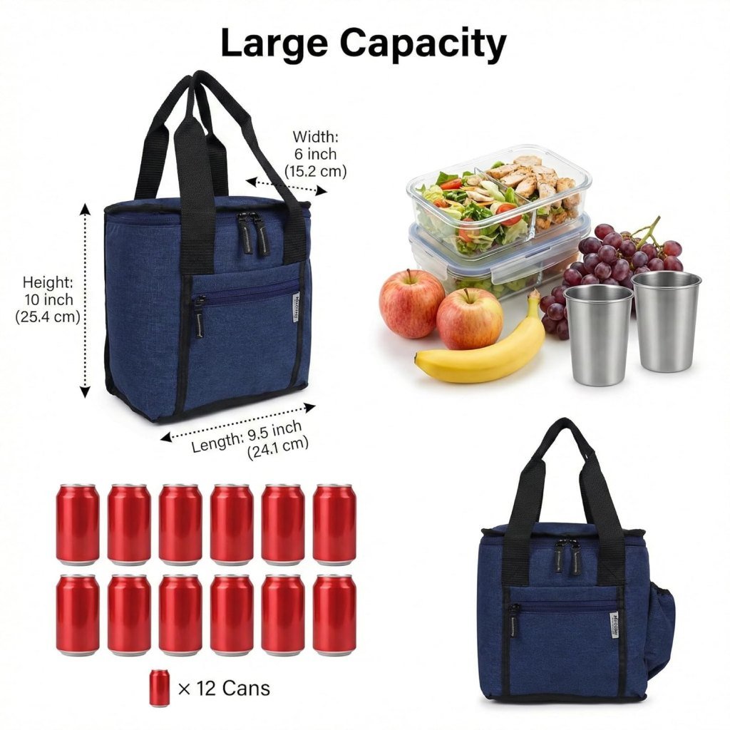 Thermal Insulated Lunch Bag Tiffin
