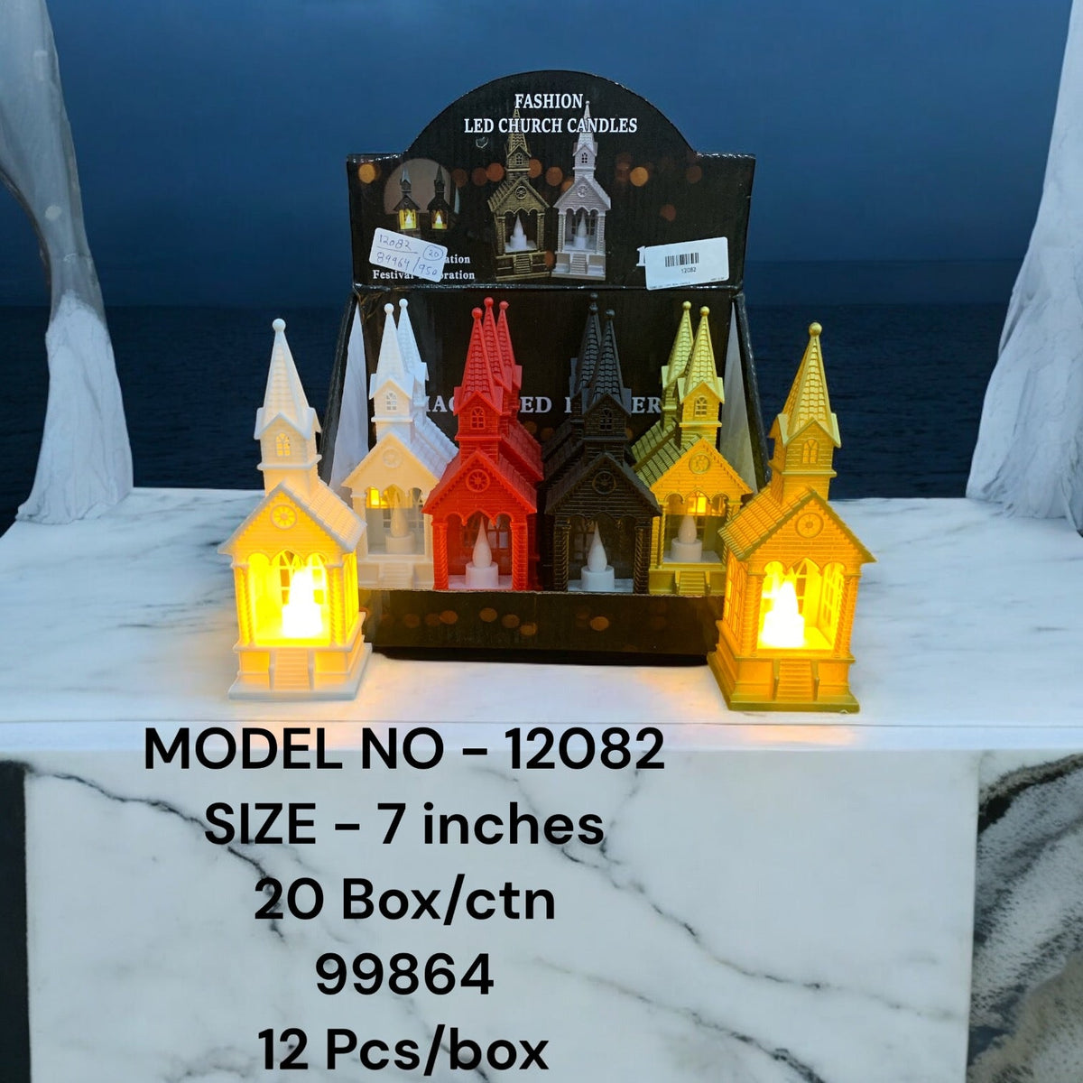 LED Church Candle Pack of 24
