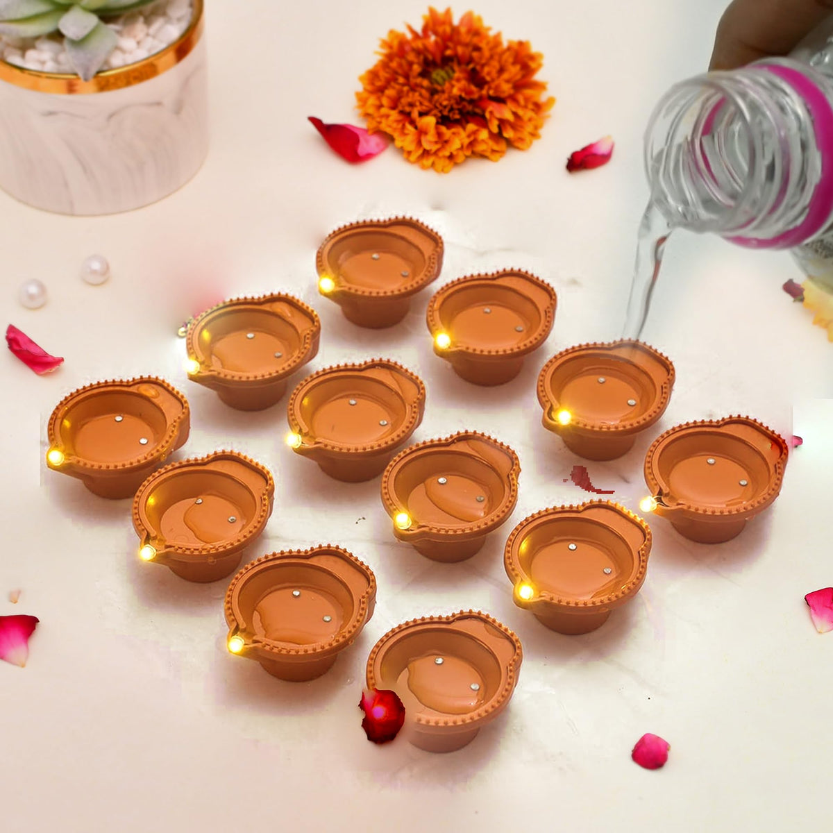 Water Sensor Diya Pack of 12