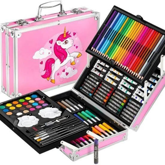 145 Colour Plastic Deluxe Art Set Box