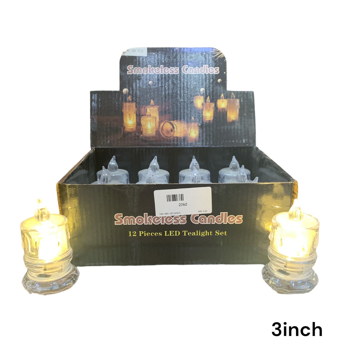 Smokeless LED Tealight Candle Set Pack of 36