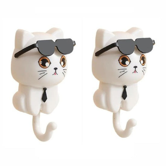 2 Pcs Cat Wall Hook