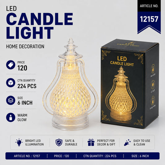 Crystal LED Candle Lamp Pack of 6