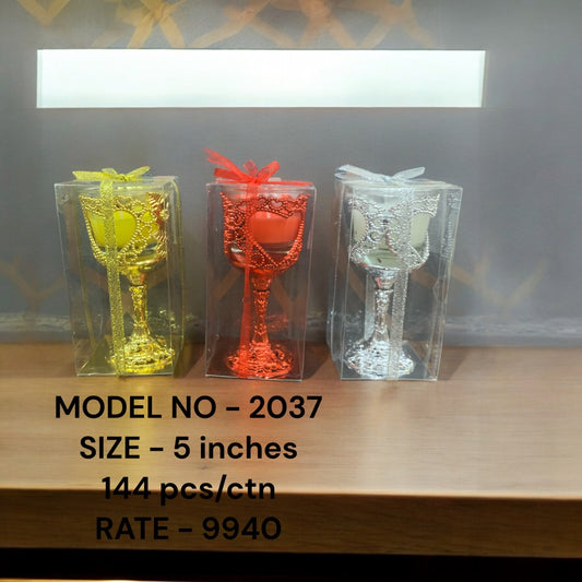 Decorative Goblet Candle Gift Box Pack of 12