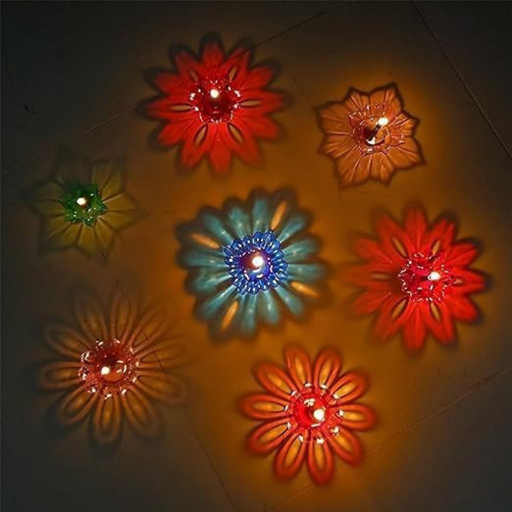 3D Reflection Diyas 12 Pcs