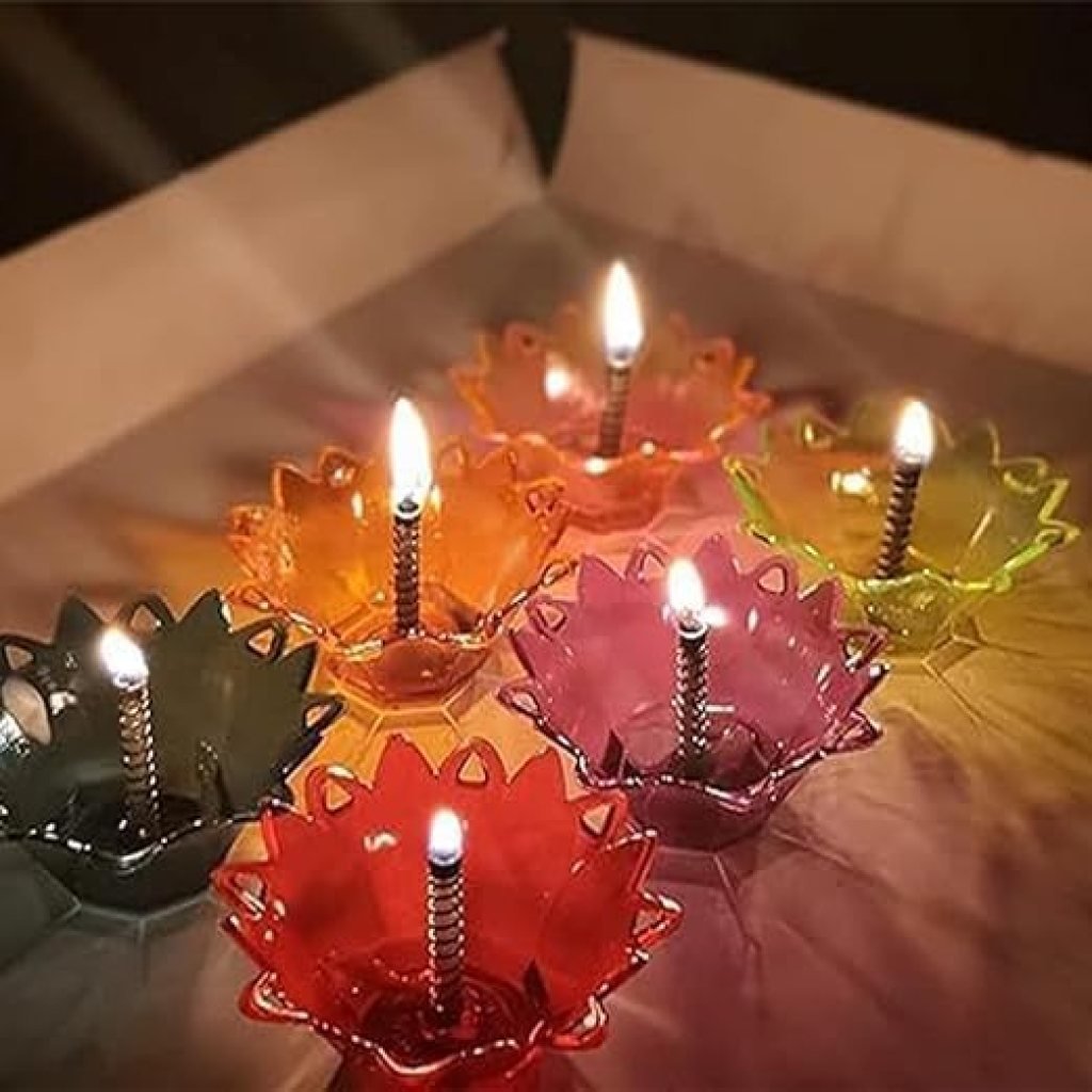 3D Reflection Diyas 12 Pcs