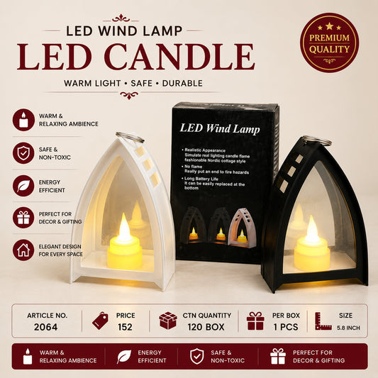 LED Wind Lamp Candle Pack of 6