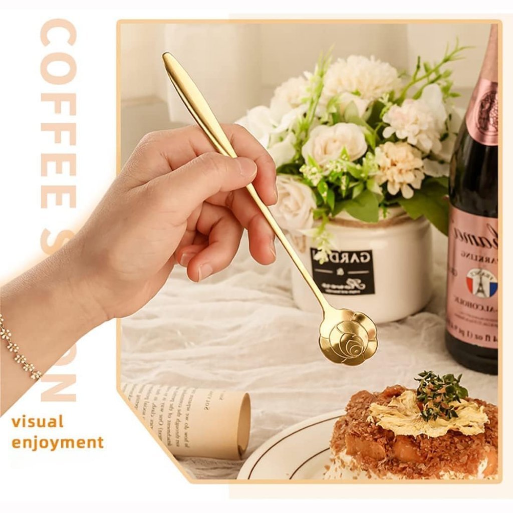 4 pcs Golden Spoon Set