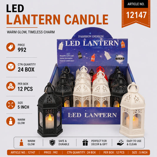 LED Lantern Candle Pack of 24