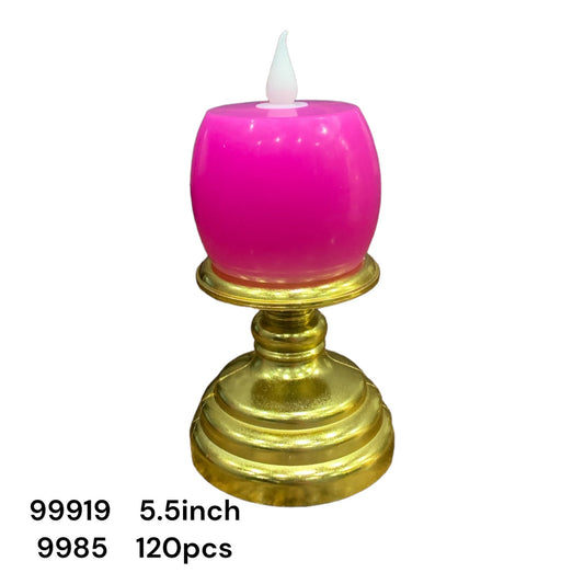 Decorative LED Candle with Golden Stand Pack of 720