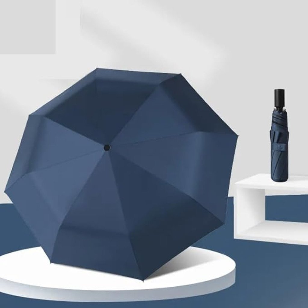 Auto Open Close Umbrella Blue