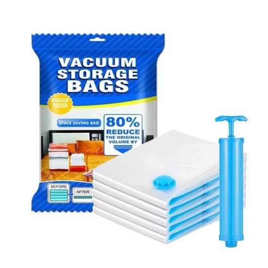Big Vacuum Storage Bag with Pump 5 Bag 1 Pump
