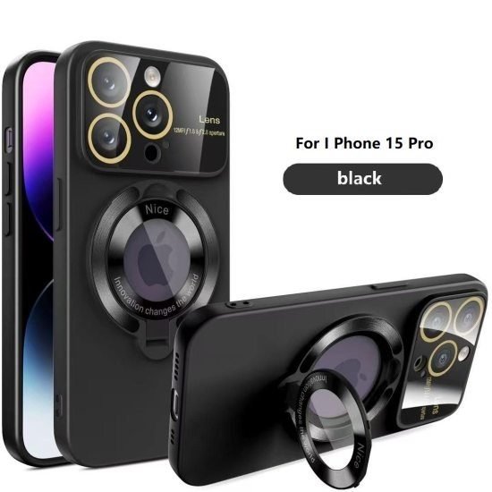 Black iPhone 15 Pro Mobile Cover
