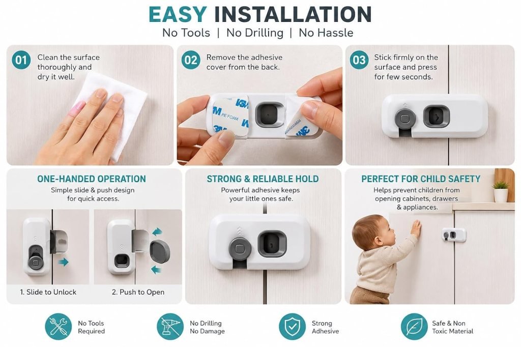 Child Safety Refrigerator Lock