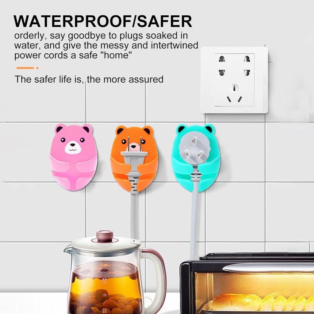 Plug Hook Wall Hooks Cute Bears