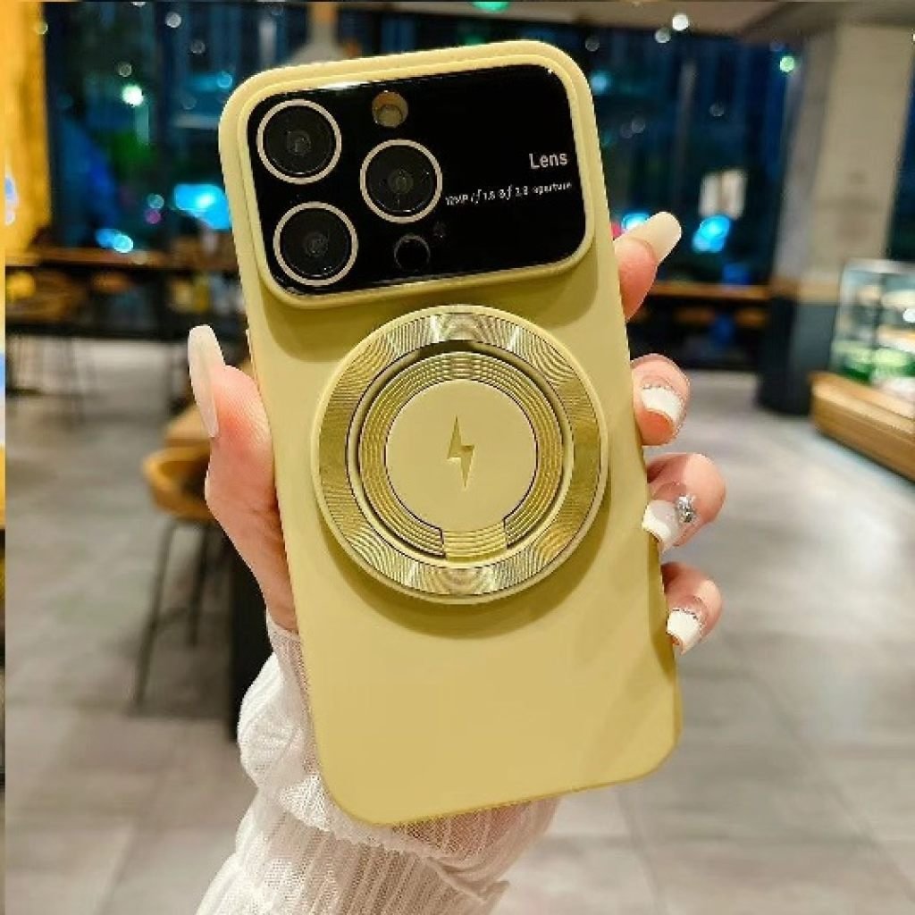 Golden iPhone 14 Pro Max Mobile Cover