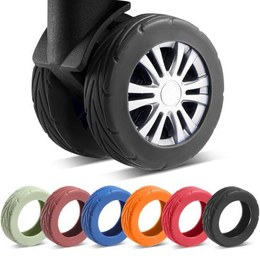 Luggage Wheel Silicone Protector Trolley Cover 8PCS