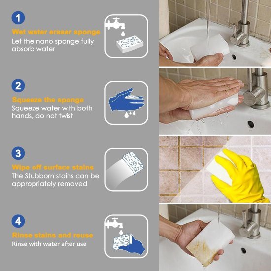 Melamine White Foam Magic Sponge Eraser