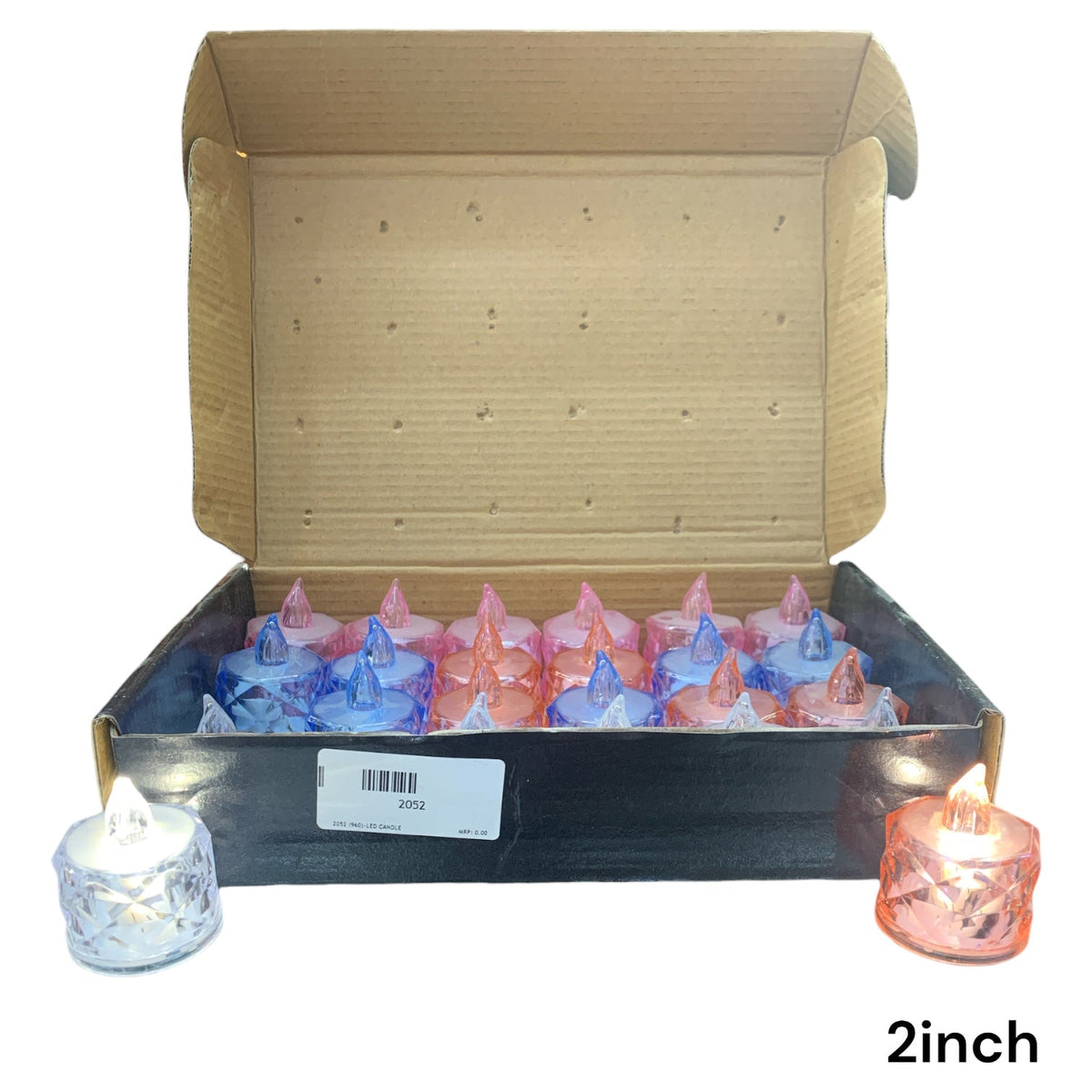 Faceted Crystal LED Candle (Single Piece)