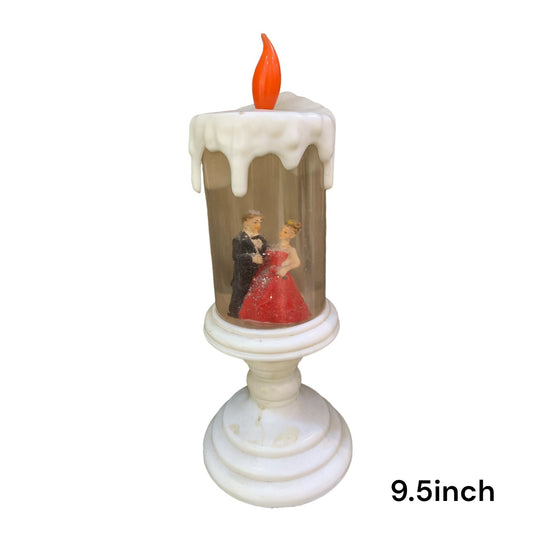 Decorative Couple Candle with Stand Pack of 2