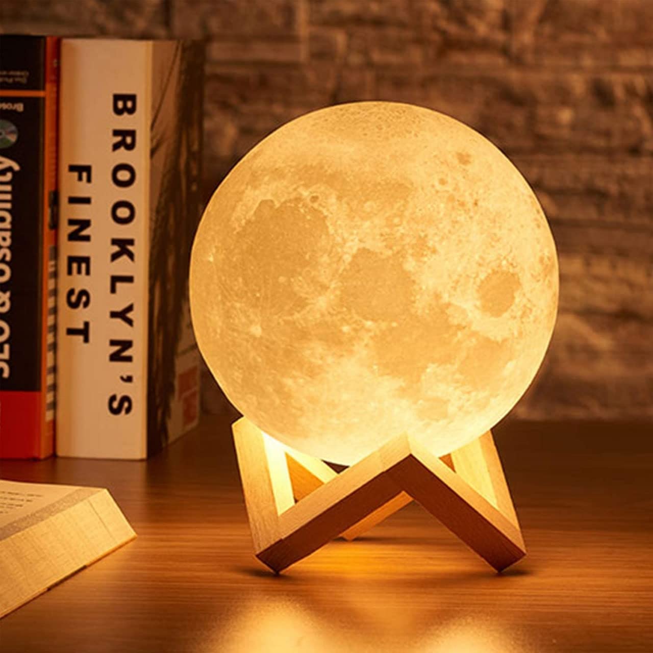 3D 7 Color Changing Moon Night Lamp