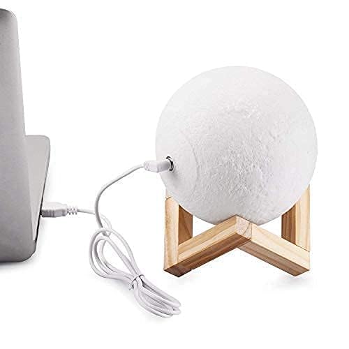 3D 7 Color Changing Moon Night Lamp